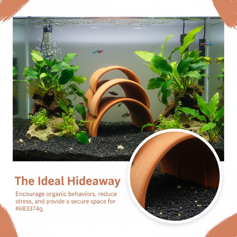 Hide Cave Ceramic - Ceramic Fish Spawning Cave Breathable Red