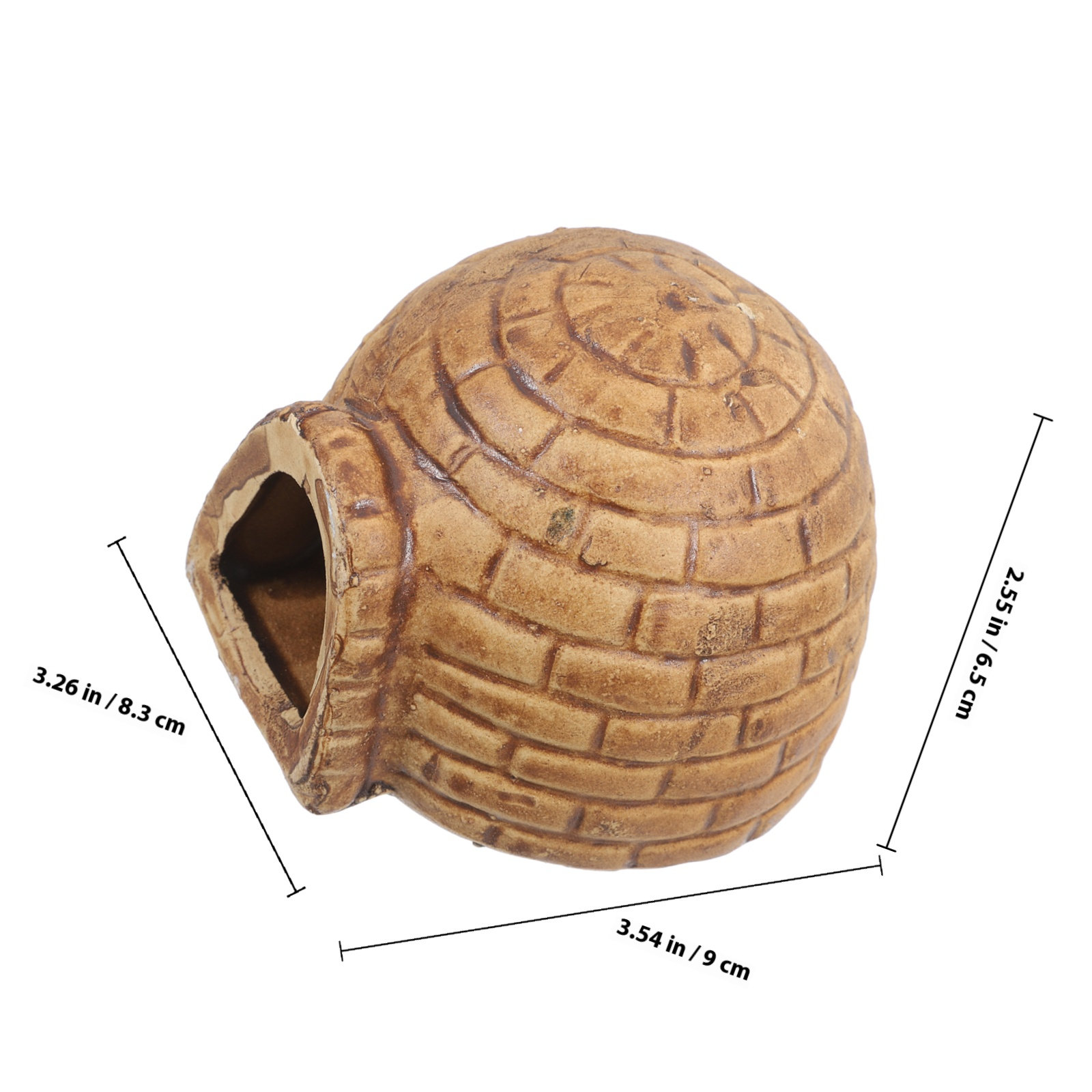 Durable Ceramic Pleco Caves Aq - Hide Cave Ceramic recension och pris