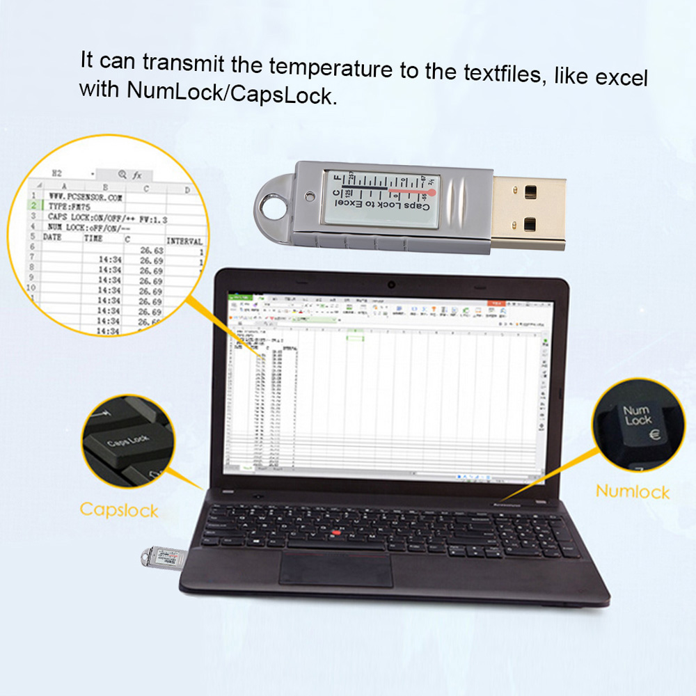 PCsensor USB Thermometer Hygro - Digital Hygrometer Probe recension och pris
