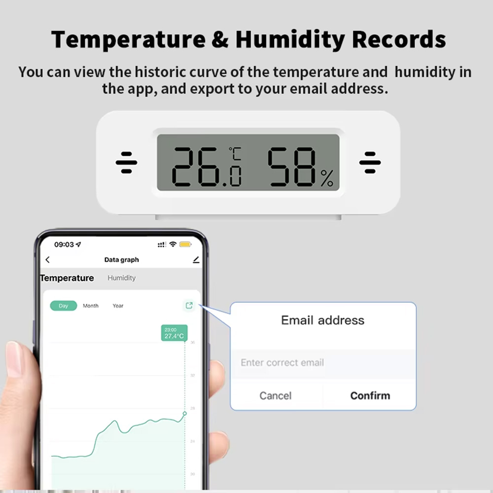 Tuya Zigbee WiFi Mini Temp & H - Digital Hygrometer Probe recension och pris